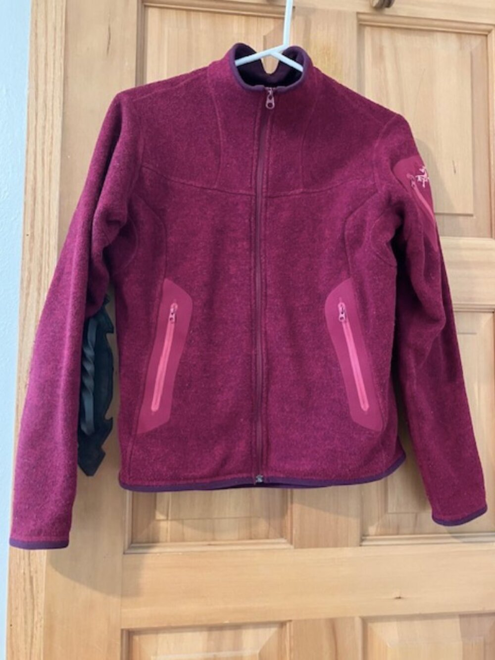 Arcteryx Women's Covert Cardigan Fleece Jacket, Size Small, Color Raspberry
